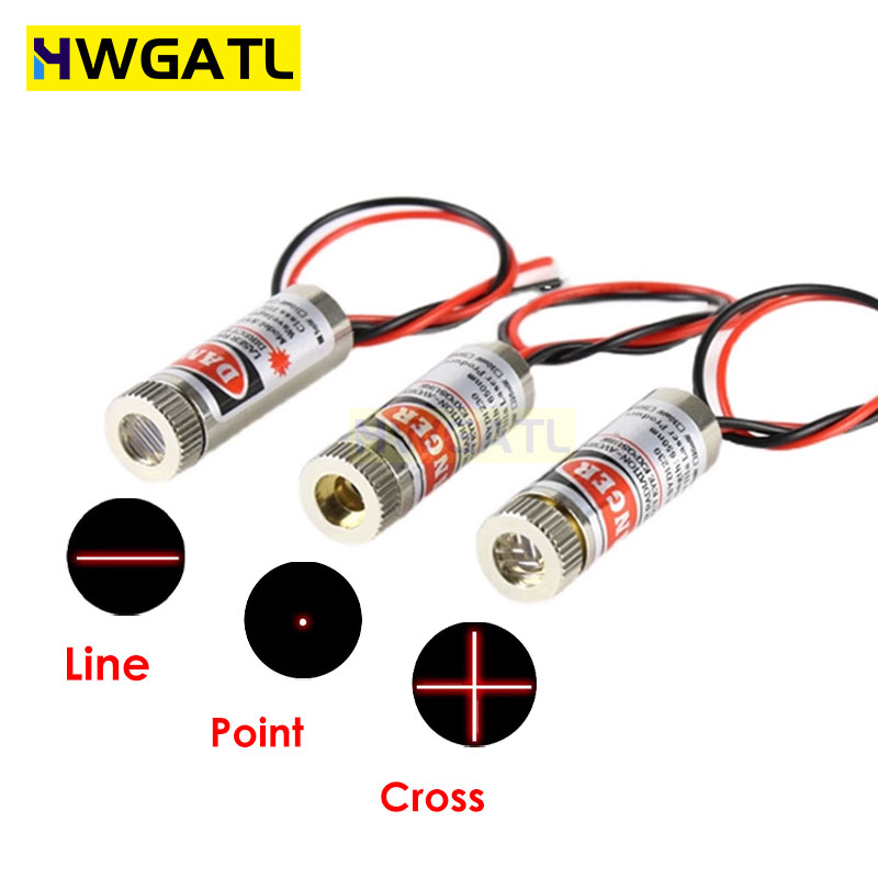 Industrial Laser Diode - 650nm 5mW punto rojo/línea/módulo láser cruzado