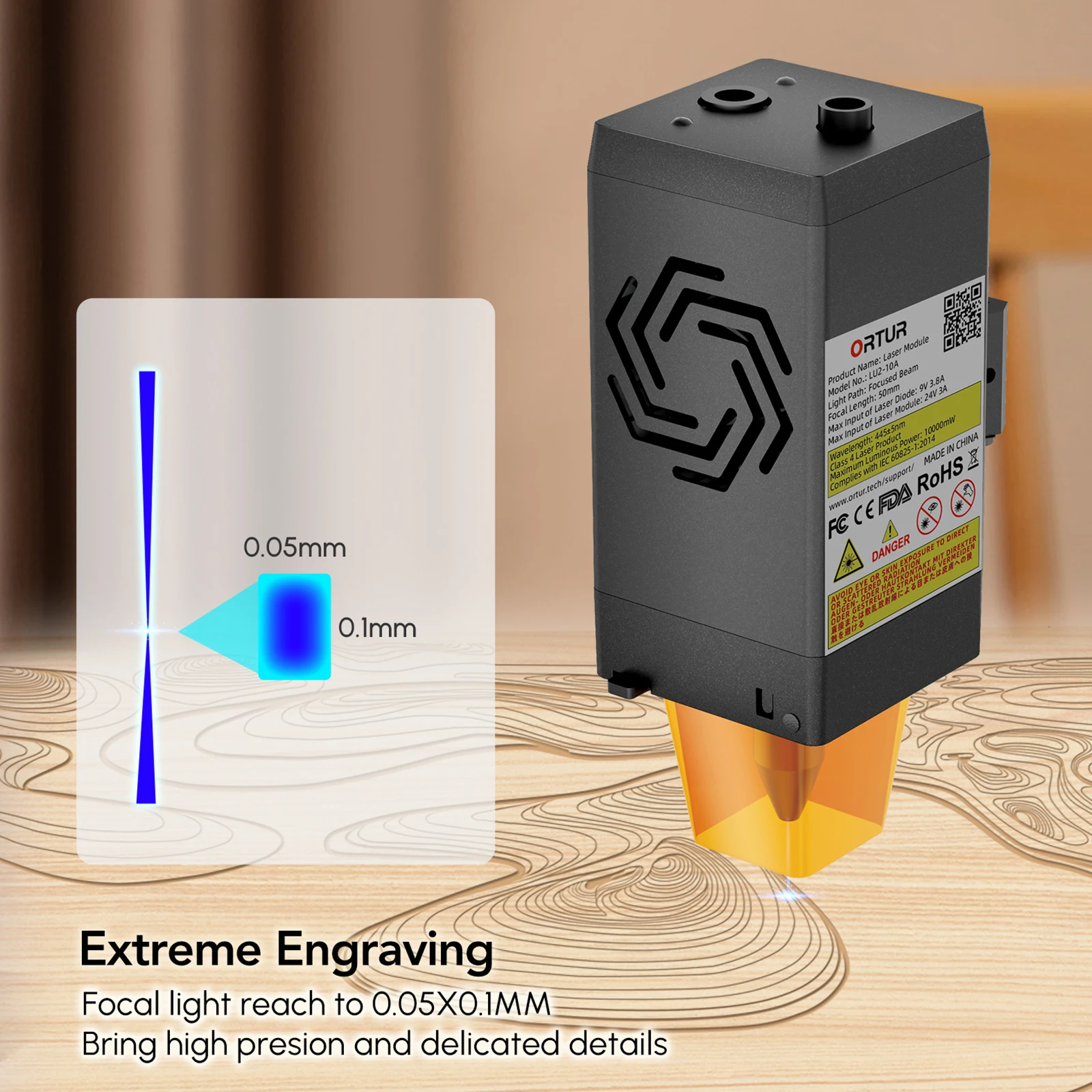 Industrial Laser Cutting Machine - Módulo láser de alta precisión ORTUR