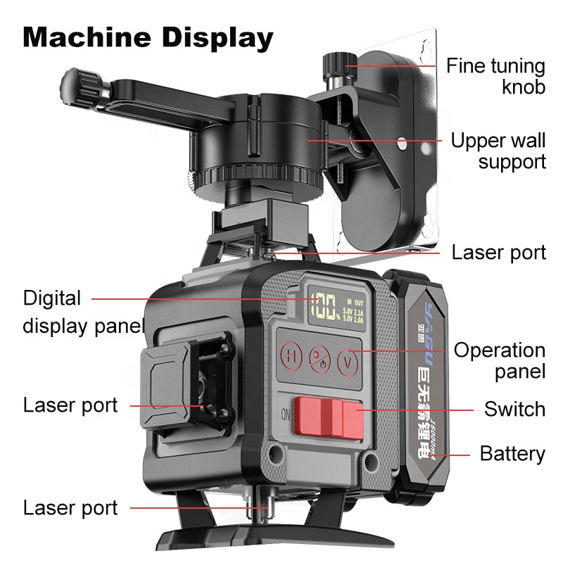 Nivel láser verde de batería d - Laser Industrial Verde reseña y precio