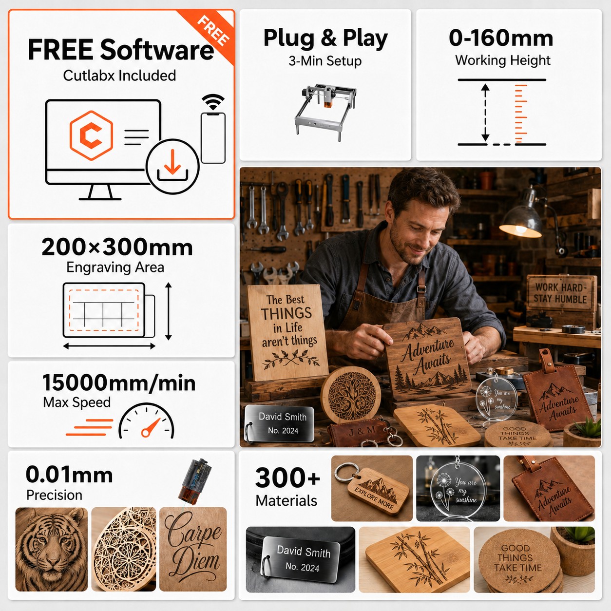 Máquina de Grabado Láser K15PR - Industrial Laser Cutting Machine reseña y precio