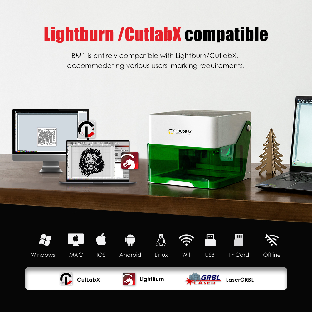 Cloudray-Mini grabador láser C - Industrial Laser Cutting Machine reseña y precio