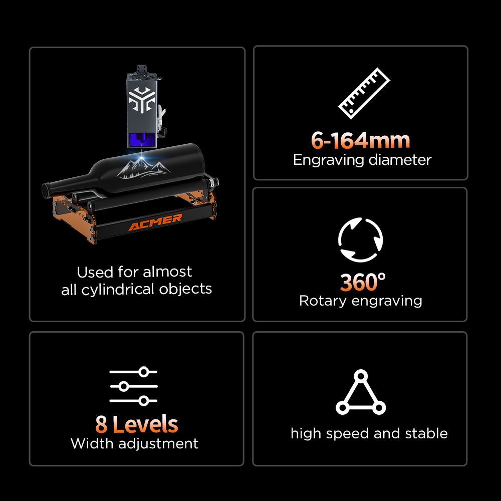 Rodillo giratorio láser ACMER  - Industrial Laser Cutting Machine reseña y precio