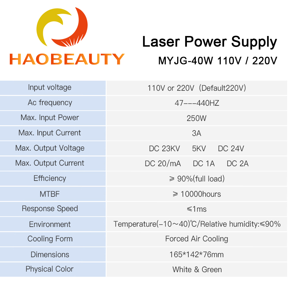 HAOBEAUTY MYJG-40 fuente de al - Industrial Laser Cutting Machine reseña y precio