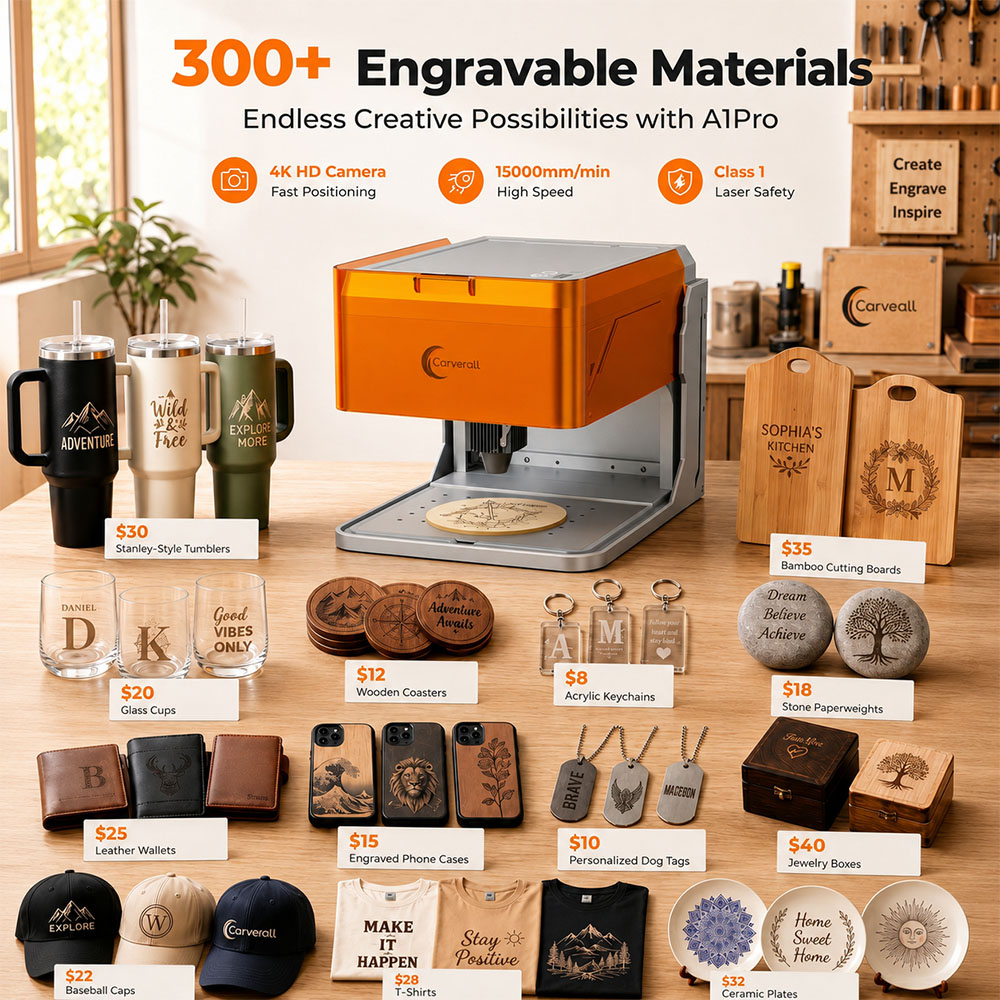 Grabador Láser Carverall A1PRO - Industrial Laser Cutting Machine reseña y precio