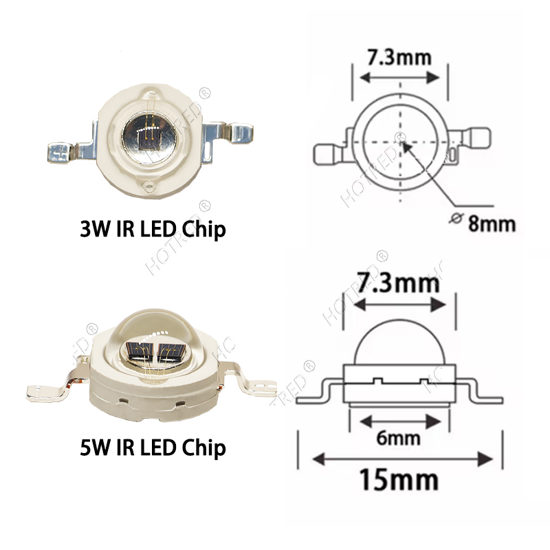 1-10 Piezas LED IR de 3W 5W 10 - Industrial Laser Diode reseña y precio