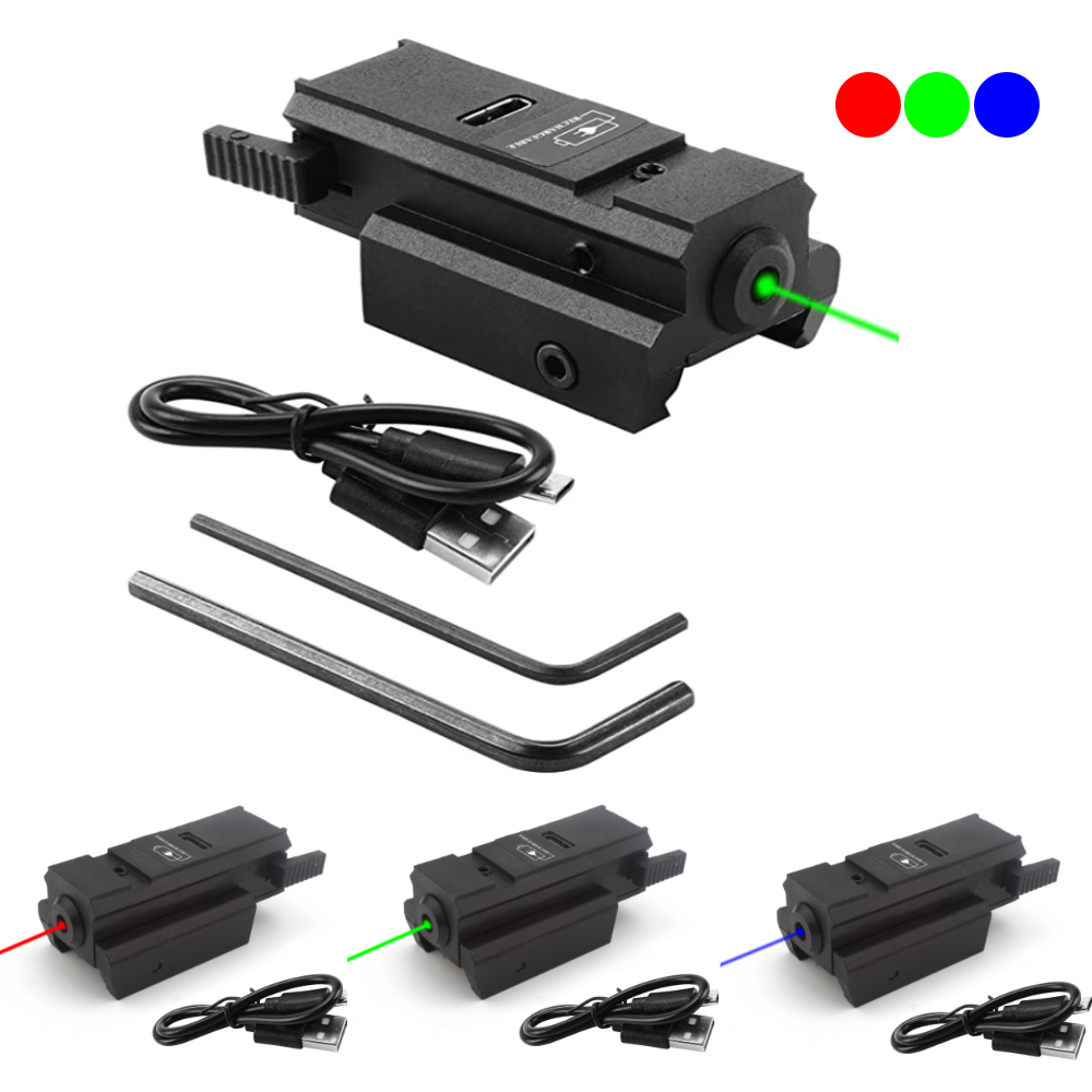 Mira láser de punto rojo, verd - Industrial Laser Pointer reseña y precio